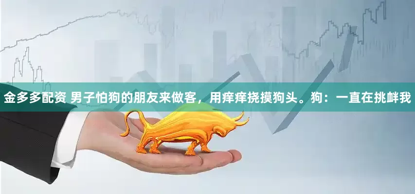 金多多配资 男子怕狗的朋友来做客，用痒痒挠摸狗头。狗：一直在挑衅我
